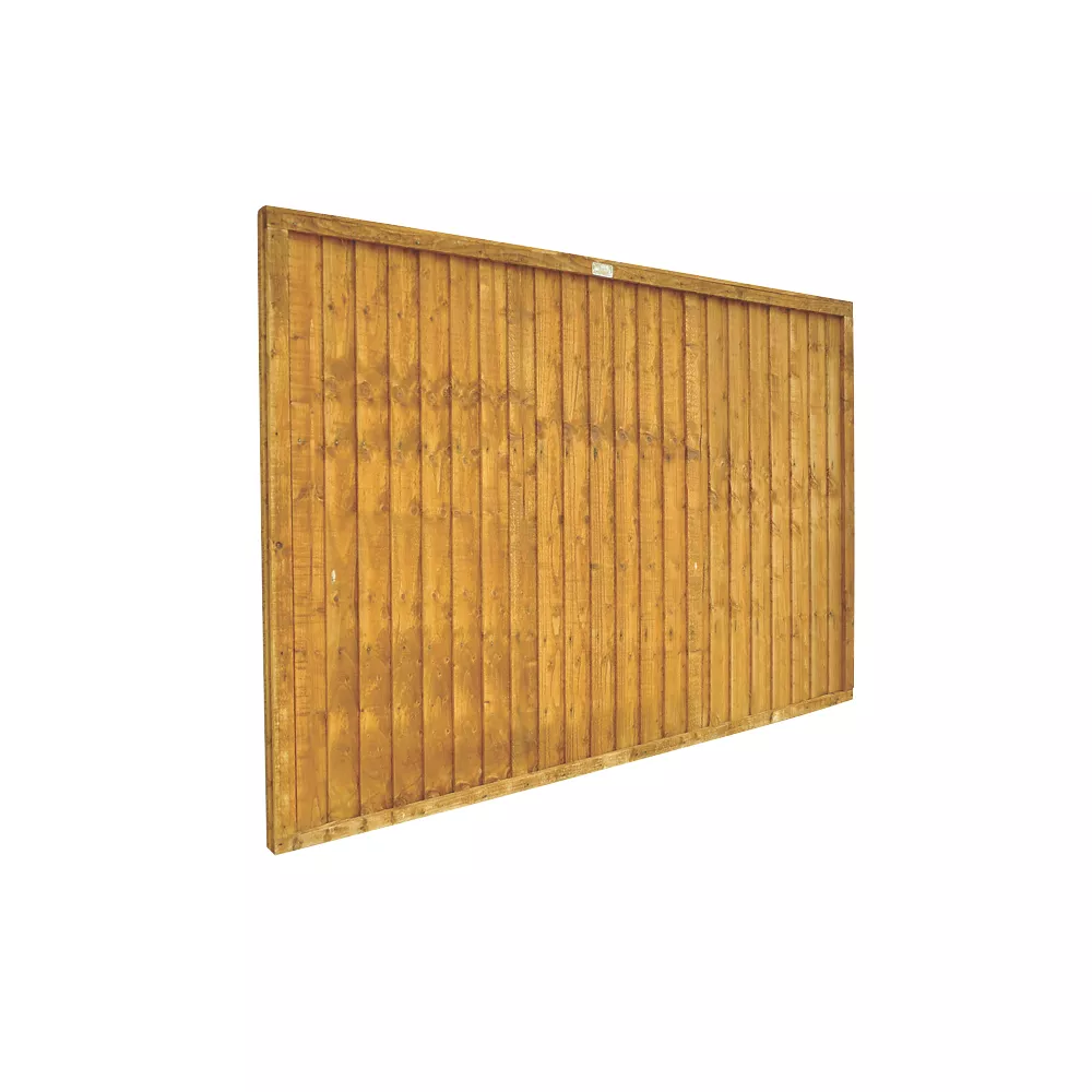 Forest Closeboard Fence Panels Golden Brown 6 X 4' Pack Of 9 4 Forest Closeboard Fence Panels Golden Brown 6 X 4' Pack Of 9 - Image 2