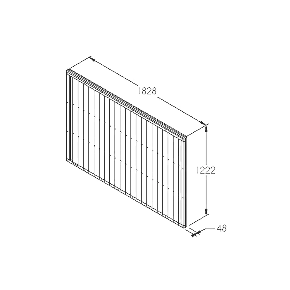 Forest Closeboard Fence Panels Golden Brown 6 X 4' Pack Of 9 6 Forest Closeboard Fence Panels Golden Brown 6 X 4' Pack Of 9 - Image 4