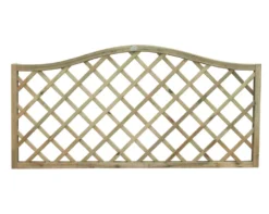 Forest Hamburg Lattice Curved Top Garden Screens 6 X 3&apos; 4 Pack