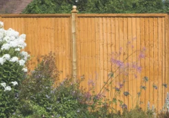 Forest Closeboard Fence Panels Golden Brown 6 X 4' Pack Of 3 -Outdoor Garden Shop 1209X A2