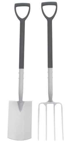 Forge Steel Carbon Steel Digging Fork & Spade 2 Pcs