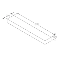 Forest Landscaping Sleepers Natural Timber 1.2m 4 Pack -Outdoor Garden Shop 171JG A4