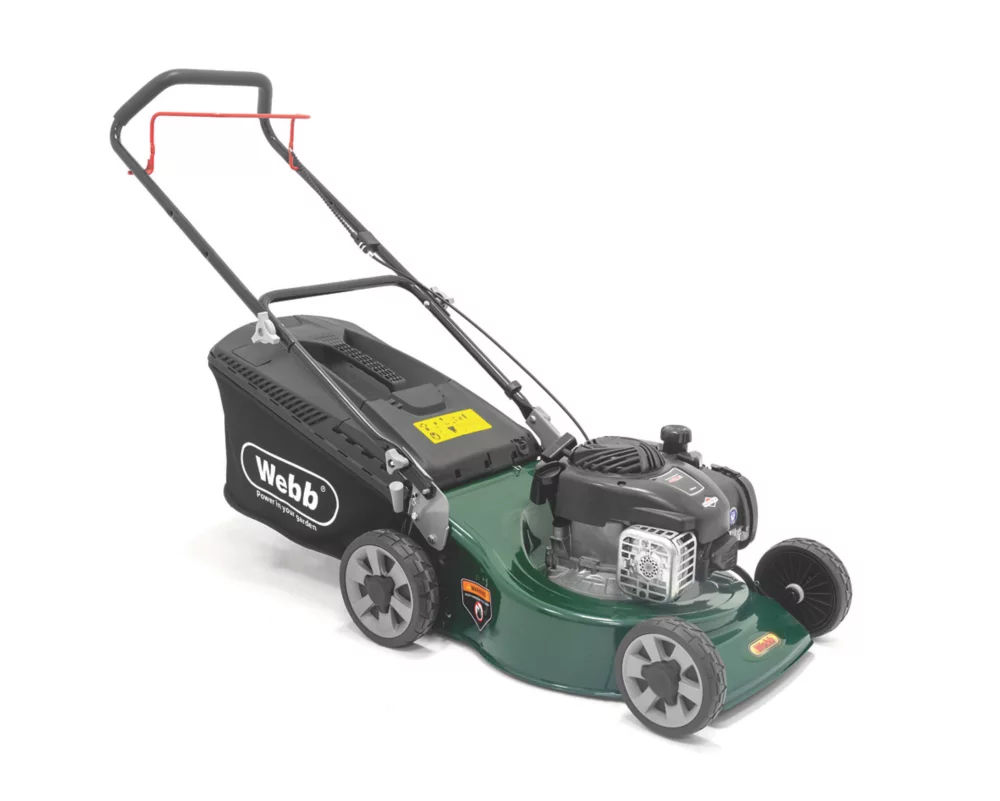 Webb WER18HP4 46cm 125cc Hand-Propelled Rotary Petrol Lawn Mower 4 Webb WER18HP4 46cm 125cc Hand-Propelled Rotary Petrol Lawn Mower - Image 2