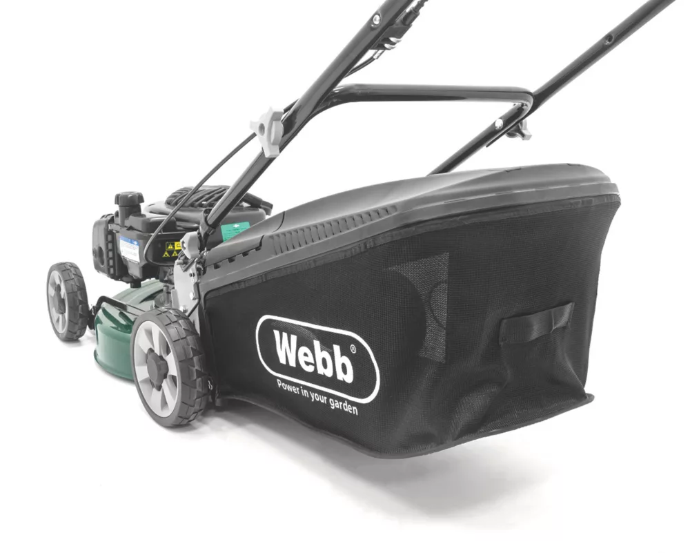 Webb WER18HP4 46cm 125cc Hand-Propelled Rotary Petrol Lawn Mower 5 Webb WER18HP4 46cm 125cc Hand-Propelled Rotary Petrol Lawn Mower - Image 3