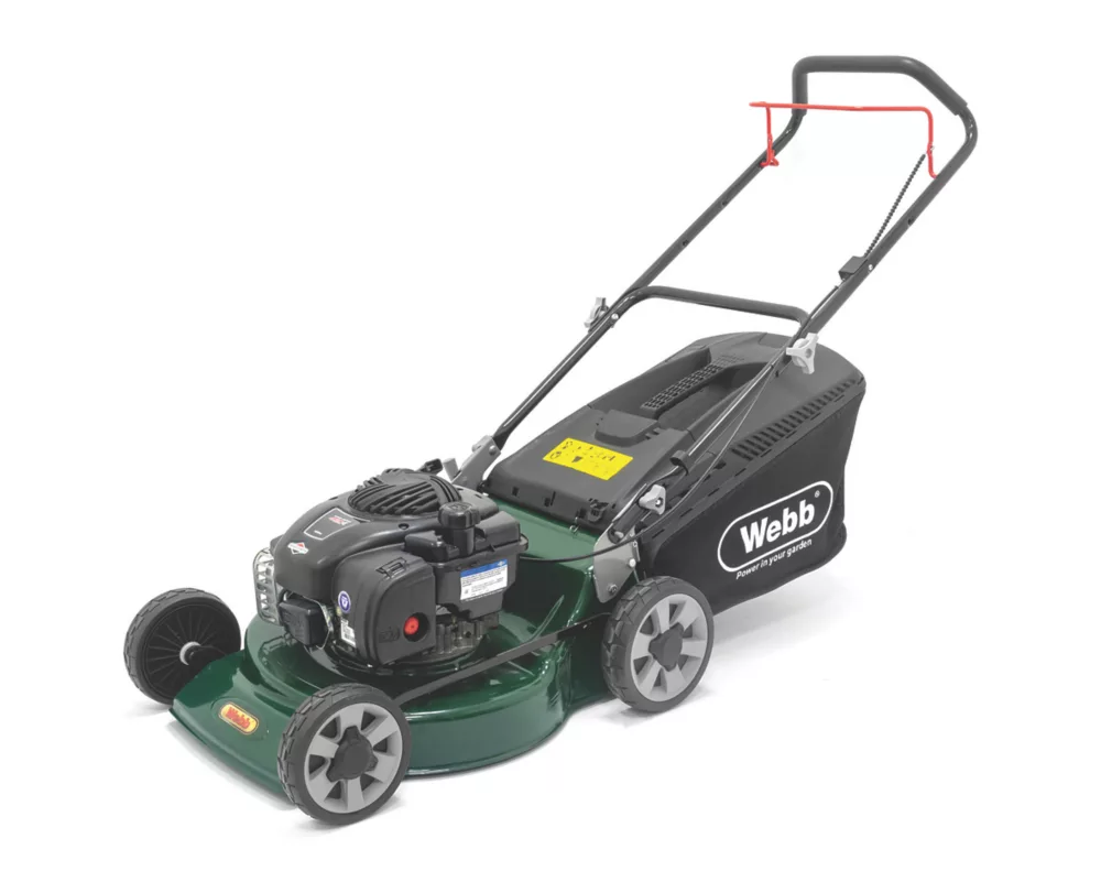 Webb WER18HP4 46cm 125cc Hand-Propelled Rotary Petrol Lawn Mower 3 Webb WER18HP4 46cm 125cc Hand-Propelled Rotary Petrol Lawn Mower