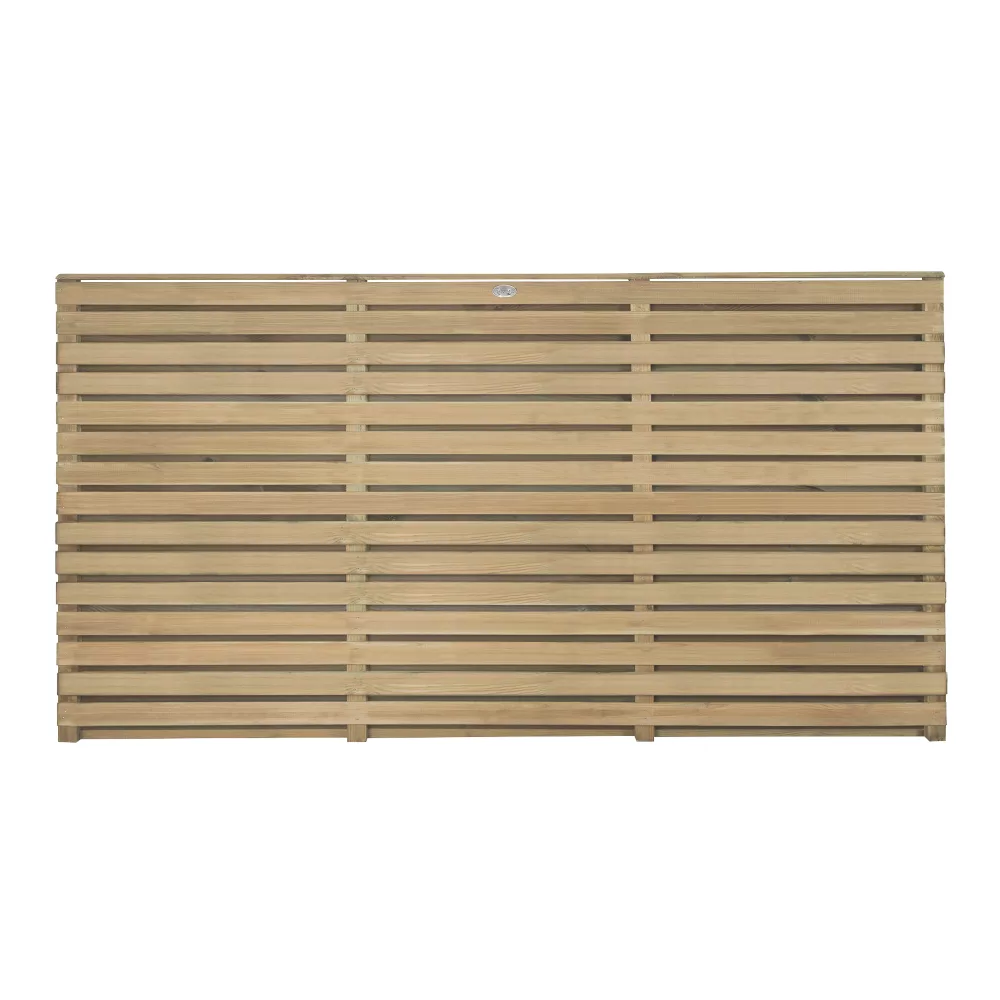 Forest Double-Slatted Fence Panels Natural Timber 6 X 3' Pack Of 5 3 Forest Double-Slatted Fence Panels Natural Timber 6 X 3' Pack Of 5