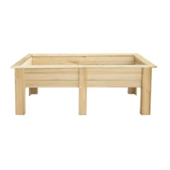 Forest Rectangular Garden Planter Natural Timber 1800 X 700 X 700mm -Outdoor Garden Shop 244KT A2