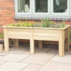 Forest Rectangular Garden Planter Natural Timber 1800 X 700 X 700mm -Outdoor Garden Shop 244KT P
