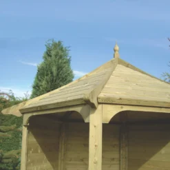 Shire Foxglove 7' X 6' (Nominal) Hexagonal Timber Arbour -Outdoor Garden Shop 2620X A4
