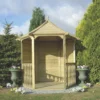 Shire Foxglove 7' X 6' (Nominal) Hexagonal Timber Arbour -Outdoor Garden Shop 2620X P