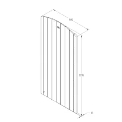 Forest Garden Gate 900 X 1800mm Natural Timber -Outdoor Garden Shop 275JG A3