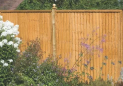 Forest Closeboard Fence Panels Golden Brown 6 X 4' Pack Of 5 -Outdoor Garden Shop 2952X A2