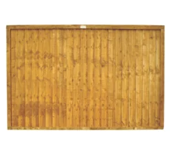 Forest Closeboard Fence Panels Golden Brown 6 X 4&apos; Pack Of 5