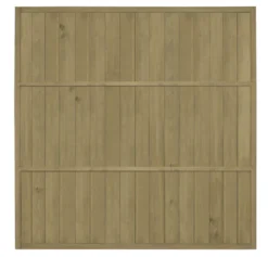 Forest VTGP6PK4HD Vertical Tongue & Groove Fence Panels Natural Timber 6 X 6' Pack Of 4 -Outdoor Garden Shop 305JG A2