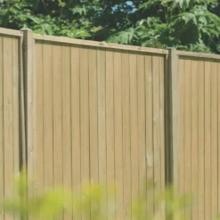 Forest VTGP6PK4HD Vertical Tongue & Groove Fence Panels Natural Timber 6 X 6' Pack Of 4 -Outdoor Garden Shop 305JG A4