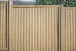 Forest Decibel Vertical Tongue & Groove Noise Reduction Fence Panels Natural Timber 6 X 6&apos; Pack Of 5 -Outdoor Garden Shop 3090X A3