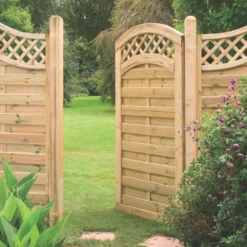 Forest Europa Prague Garden Gate 900 X 1800mm Natural Timber -Outdoor Garden Shop 326JG A2