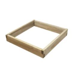 Forest Square Raised Bed Natural Timber 900 X 900 X 140mm -Outdoor Garden Shop 358KT A5