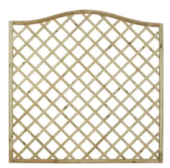 Forest Hamburg Lattice Curved Top Garden Screens 6 X 6' 3 Pack -Outdoor Garden Shop 38588 A2