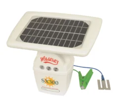 Stockshop SX300 Solar-Powered Electric Fence Energiser Battery-Powered -Outdoor Garden Shop 3942F A2