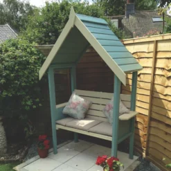 Shire Blossom 4' X 2' (Nominal) Apex Timber Arbour -Outdoor Garden Shop 4000X A3