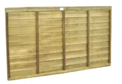 Forest Super Lap Fence Panels Natural Timber 6 X 4' Pack Of 5
