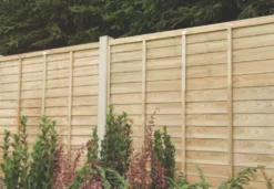 Forest Super Lap Fence Panels Natural Timber 6 X 6' Pack Of 5