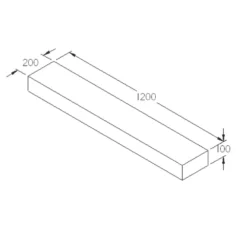 Forest Landscaping Sleepers Natural Timber 1.2m 3 Pack -Outdoor Garden Shop 421JG A4