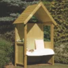 Shire Hebe 4' X 2' (Nominal) Apex Timber Arbour -Outdoor Garden Shop 437TJ P