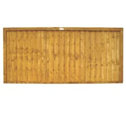 Forest Closeboard Fence Panels Golden Brown 6 X 3&apos; Pack Of 9