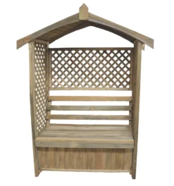 Forest Lyon 4' X 2' (Nominal) Apex Timber Arbour -Outdoor Garden Shop 4589X A2