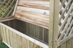 Forest Lyon 4' X 2' (Nominal) Apex Timber Arbour -Outdoor Garden Shop 4589X A4