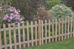 Forest Ultima Picket Fence Panel Natural Timber X Pack Of 4