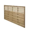 Forest Kyoto Slatted Top Fence Panels Natural Timber 6 X 4' Pack Of 5 2 Forest Kyoto Slatted Top Fence Panels Natural Timber 6 X 4' Pack Of 5 -Outdoor Garden Shop 5407K P