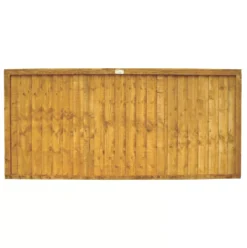 Forest Closeboard Fence Panels Golden Brown 6 X 3&apos; Pack Of 4