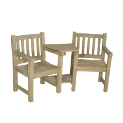 Forest Harvington Garden Love Seat Mixed Softwood 1.67 X 0.72 X 0.9m -Outdoor Garden Shop 5943X A3