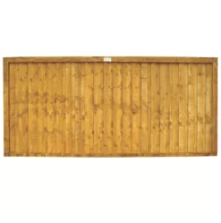 Forest Closeboard Fence Panels Golden Brown 6 X 3&apos; Pack Of 8