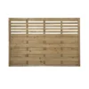 Forest Kyoto Slatted Top Fence Panels Natural Timber 6 X 4&apos; Pack Of 3 -Outdoor Garden Shop 6254K P