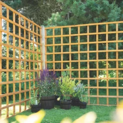 Forest Softwood Square Trellis X 4 Pack -Outdoor Garden Shop 637PR A2