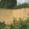 Rowlinson Traditional Lap Lap Fence Panels Natural Timber 1.8 X 0.9m Pack Of 3 -Outdoor Garden Shop 649PR P