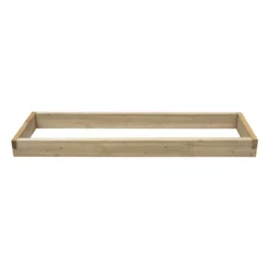 Forest Rectangular Raised Bed Natural Timber 1800 X 450 X 140mm -Outdoor Garden Shop 709KT A4