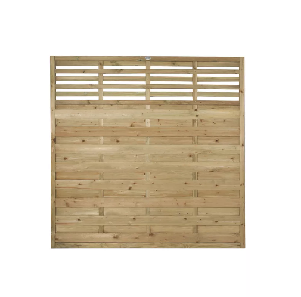 Forest Kyoto Slatted Top Fence Panels Natural Timber 6 X 6' Pack Of 3 3 Forest Kyoto Slatted Top Fence Panels Natural Timber 6 X 6' Pack Of 3