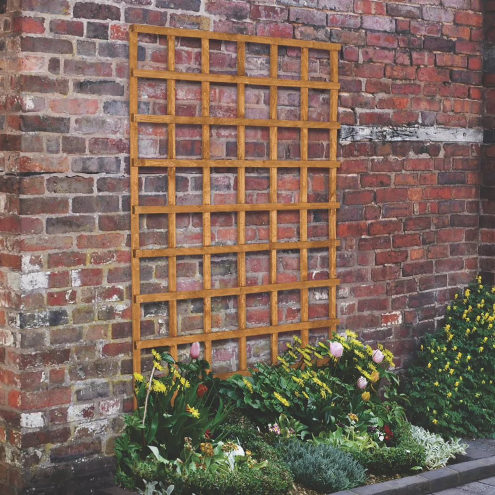 Forest Softwood Wide Rectangular Trellis X 4 Pack 4 Forest Softwood Wide Rectangular Trellis X 4 Pack - Image 2
