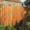 Rowlinson Vertical Board Feather Edge Fence Panels Honey Brown 1.8 X 0.9m Pack Of 3