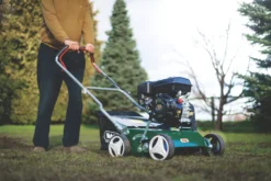 Webb WEPS400 212cc 40cm Petrol Lawn Scarifier & Raker -Outdoor Garden Shop 781PR A3