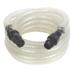 Essentials Reinforced Suction Hose With Filter Clear 7m X 1"