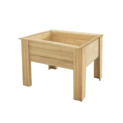 Forest Rectangular Garden Planter Natural Timber 1000 X 700 X 700mm -Outdoor Garden Shop 795KT A2