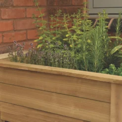 Forest Rectangular Garden Planter Natural Timber 1000 X 700 X 700mm -Outdoor Garden Shop 795KT A4