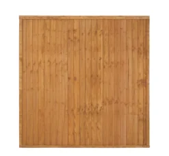 Forest Closeboard Fence Panels Golden Brown 6 X 6&apos; Pack Of 4