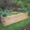 Forest Agen Rectangular Planter Natural Wood 320 X 400 X 1000mm -Outdoor Garden Shop 8153X P